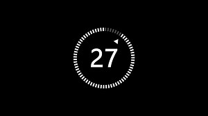 Download 30 second animation from 30 to 0 seconds. Modern flat design with animation on dark background. 4K. for free