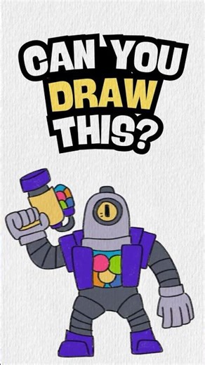 Can you draw this?👀 Rico from Brawl Stars #drawing #brawlstars #art