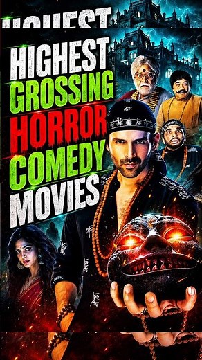 Top 10 Highest Grossing Horror Comedy Indian Movies 🔥🤑 #shorts