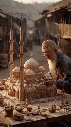 Beautiful Masjid Craft in a village #IslamicCreativity ‪@IslamicCraftIdeas‬