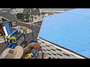 Installing PVC AZEK fascia board🤔📐🪚🔨. #beautiful #construction #trim