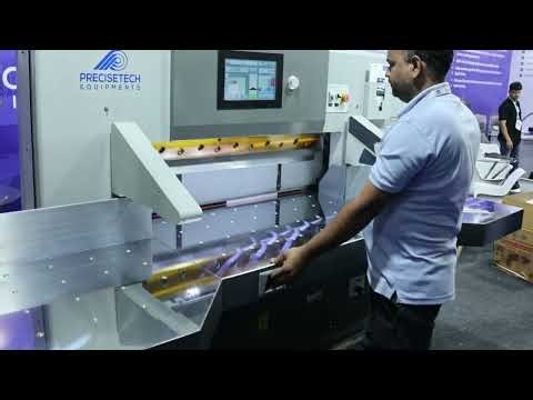 Paper Cutting Machine Manufacturer India | High Speed Hydraulic Cutter Demo | Precisetech