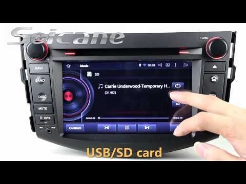 2006 2007 2008 Toyota RAV4 gps radio navigation system support External 3g module DVR OBD2