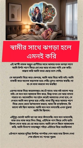 ঝগড়ার পর বউয়ের প্রতিশোধের কল্পনা! সম্পর্কের গল্প)