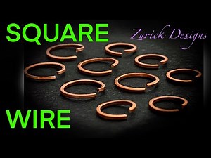 Basic Wire Wrapping- How To Make Square Wire Jump Rings