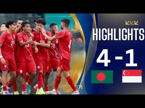 Bangladesh vs Singapore(4-1) Highlight match2025।