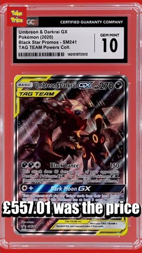 😳 Umbreon, Darkrai just sold for £557.01 on eBay! #Pokemon #shorts