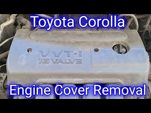 How To Remove The Engine Cover On A 2003 2004 2005 2006 2007 2008 Toyota Corolla