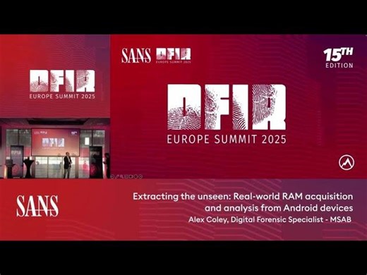 Extracting the unseen: Real-world RAM acquisition and analysis from Android devices | MSAB
