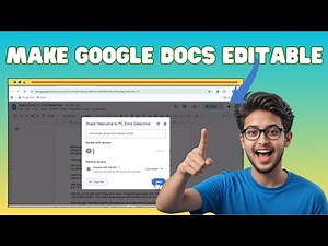 How To Make Google Docs Editable By Anyone | Collaboration Guide