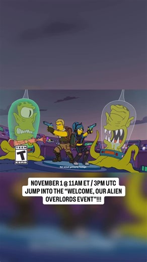 Fortnite on Instagram: "November 1 at 11AM ET / 3PM UTC 📆🛸 Our Alien Overlords speak! Are you ready?!"