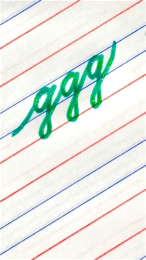 How to write g in cursive writing #handwriting #calligraphy #alphabet #shorts #fyp #satisfying