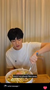 37K views · 2K reactions | Jin is trying to perfect the taste to the point that he didn't notice the chat of his members  | BTS ARMY PH | Facebook