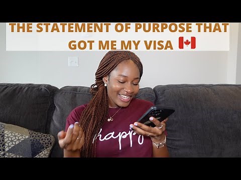 Reading my Statment of Purpose | How to write a catchy SOP for a Canadian student visa 🇨🇦