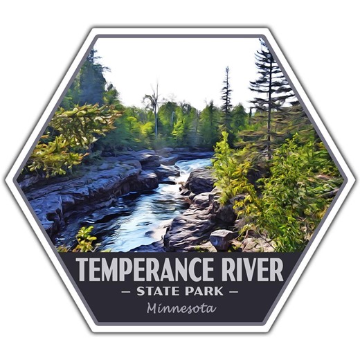 Temperance River State Park Sticker | Temperance River Sticker | Vinyl Sticker | 2.25" X 2" to 3.4" X 3.0" | Made in USA | Free Shipping - Etsy