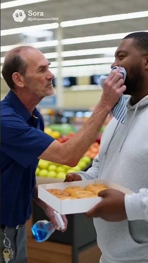 Working as a janitor in walmart , cleaning people's faces with windex