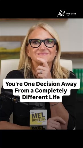 Mel Robbins on Instagram: "You are only ONE decision away from a completely different life. Action kills fear. If you're sitting around nervous and waiting, use my 5 Second Rule by counting down 5-4-3-2-1 and spring yourself into action. I loved this conversation on the Framgängspodden podcast with @alexanderparleros - listen now! 🎧 "The Let Them Theory - How to Stop Controlling & Start Living - Mel Robbins.""