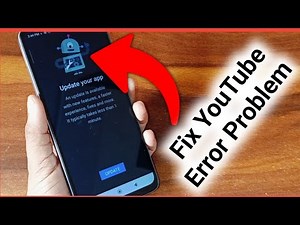 How to fix YouTube error problem on android phone | mobile YouTube not working