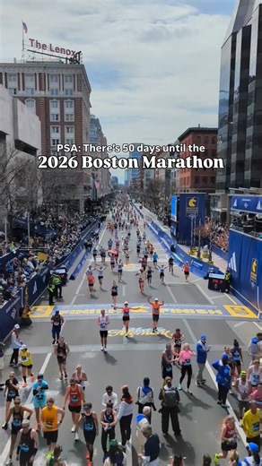 BOSTON! We are officially 50 days out until the 2026 @bostonmarathon 💙💛👟 The Boston Marathon held on Patriots Day, ranks among the world’s best-known road racing events and is one of seven World Marathon Majors. The event attracts 500,000 spectators each year, making it New England’s most widely viewed sporting event. What started with 18 participants in 1897 now attracts over 31,000 registered participants each year. Head to our link in bio to find all things on where to watch, traffic advis