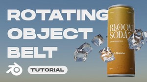 Make a Rotating Object Belt Animation in Blender 4.0 | BlenderNation Bazaar