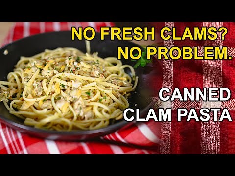 Easiest Garlic & Canned Clam Linguine with White Wine (Ready in 20 Minutes!)
