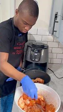 Part 1: JB is in the kitchen making chicken wings with sides for dinner 🍗😋 #autismawareness💙