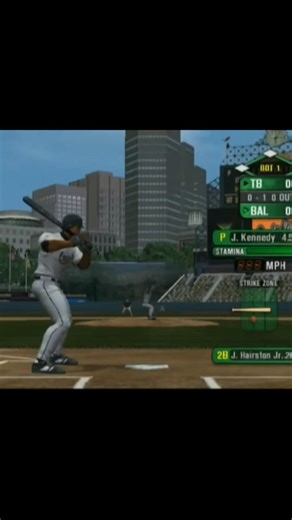 Got my first hit! 😂#mlb #insidepitch #xbox #retrogaming #oldschool #baseball