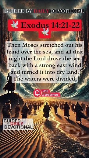 "Exodus 14:21-22 – The Miracle of the Red Sea Crossing"