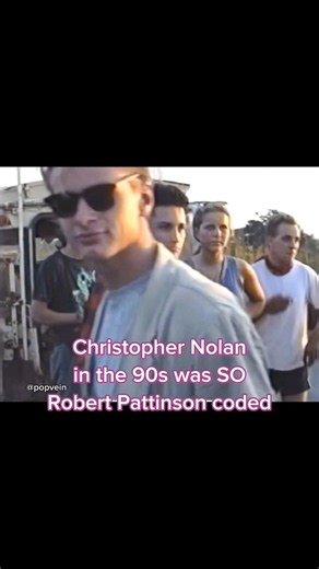 Christopher Nolan in the 90s was SO Robert Pattinson coded 😭