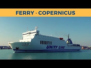 Departure of ferry COPERNICUS in Trelleborg (Unity Line)