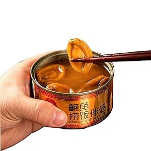 Wild Abalone Canned, Heating Instant Abalone, Rich in nutrients such as calcium, iron, iodine and vitamin A, and can be beautiful - 5 Heads a canned (5)