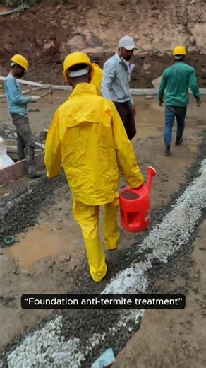 Anti Termite Treatment at Foundation Level | Site Reality