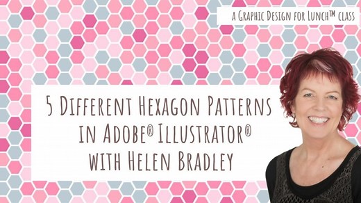 5 Hexagon Patterns in Adobe Illustrator - A Graphic Design for Lunch™ Class