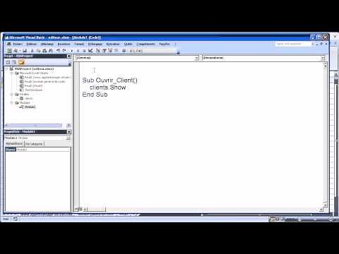 VBA Excel | Module de déclaration