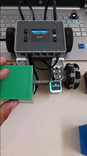 Detector Color Panel Personalizado 💡 Vex Iq Sensor Óptico ‪@vexrobotics‬ #shorts
