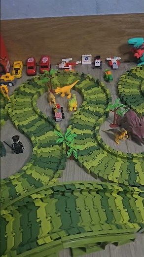 Arena Balapan Mobil Dino #toyswala