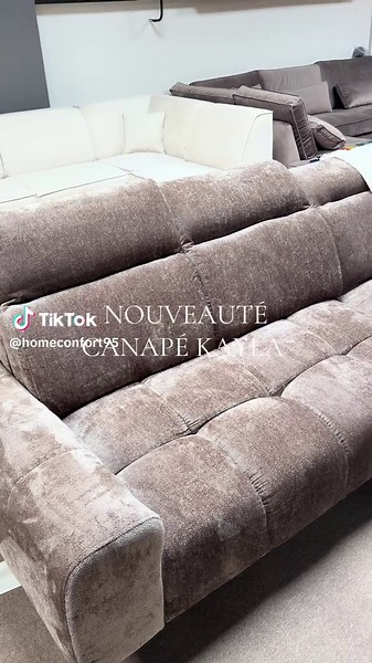 Découvrez notre nouveauté du moment ! Le canapé Kayla électrique avec assise coulissante pour encore plus de confort ☁️😍 #pourtoi #fypppppppppppppp