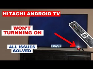 How to Fix Hitachi TV Not Turning On | Red Light Issues