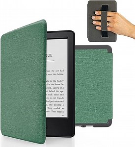 MyGadget Hülle für Kindle Paperwhite 7. Generation [ Modell : EY21 | DP75SDI - bis 2017-6 Zoll ] mit Handschlaufe & Auto Sleep | Wake Funktion - Flip Case in Türkis