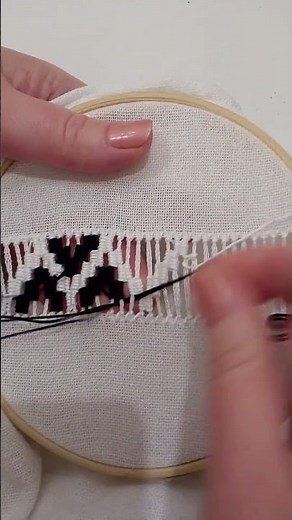 Drawn Thread Embroidery #drawnthread #embroidery