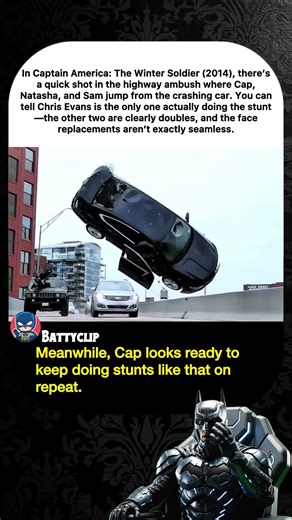 In Captain America: The Winter Soldier (2014), there's a quick shot in the highway ambush where Cap,