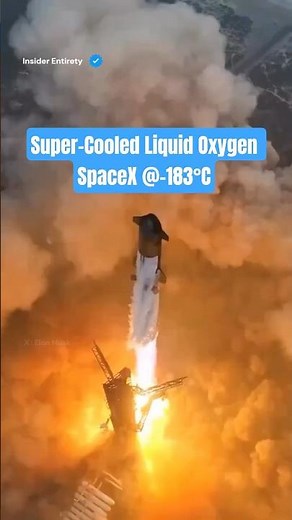 Super-Cold LOX @–183°C - During a SpaceX Launch #science #spacex #elonmusk
