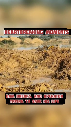 170K views · 401 reactions | Dam Breaks, Operator trying to Survive… A heartbreaking moment captured in camera #disaster #heartbreaking #dam #educational | Fails TV | Facebook