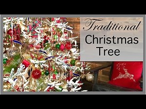 Christmas Decorations | Hunters Lodge Style Red and Green Christmas Tree