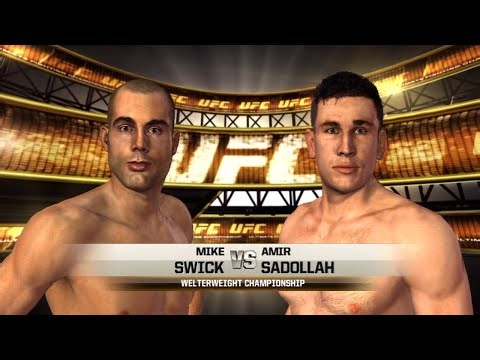 UFC Undisputed 2010 Gameplay Mike Swick vs Amir Sadollah