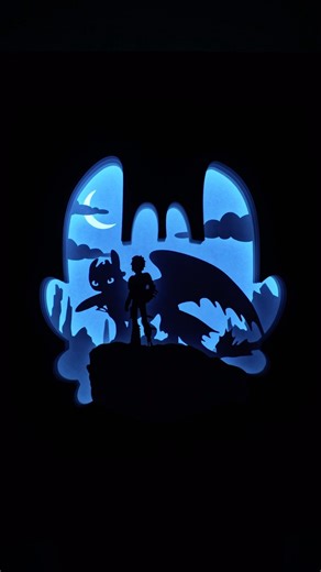 How to Train Your Dragon DIY Lightbox 💡#howtotrainyourdragon #httyd