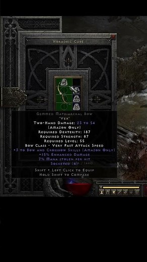 Phoenix Runeword Matriarchal Bow #diablo2resurrectedbuild