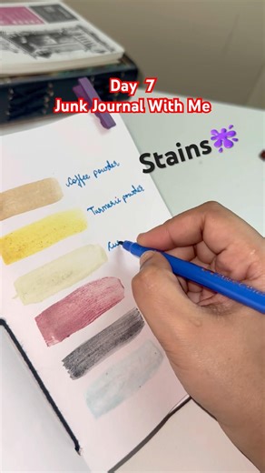 Homemade colors or call it stains🫟 #junkjournalwithme #journaling #junkjournal #junkjournalideas