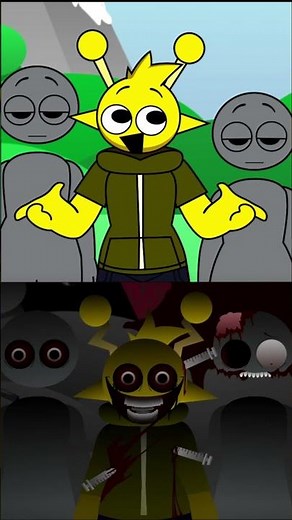 Sprunki Retake New Human Version vs Horror Version #sprunki #incredibox