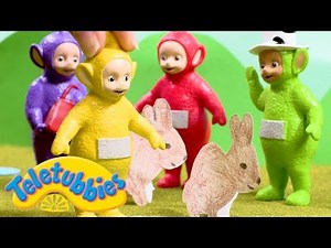 Teletubbies And The Cute Rabbits | Toy Play Video | Play games with Teletubbies